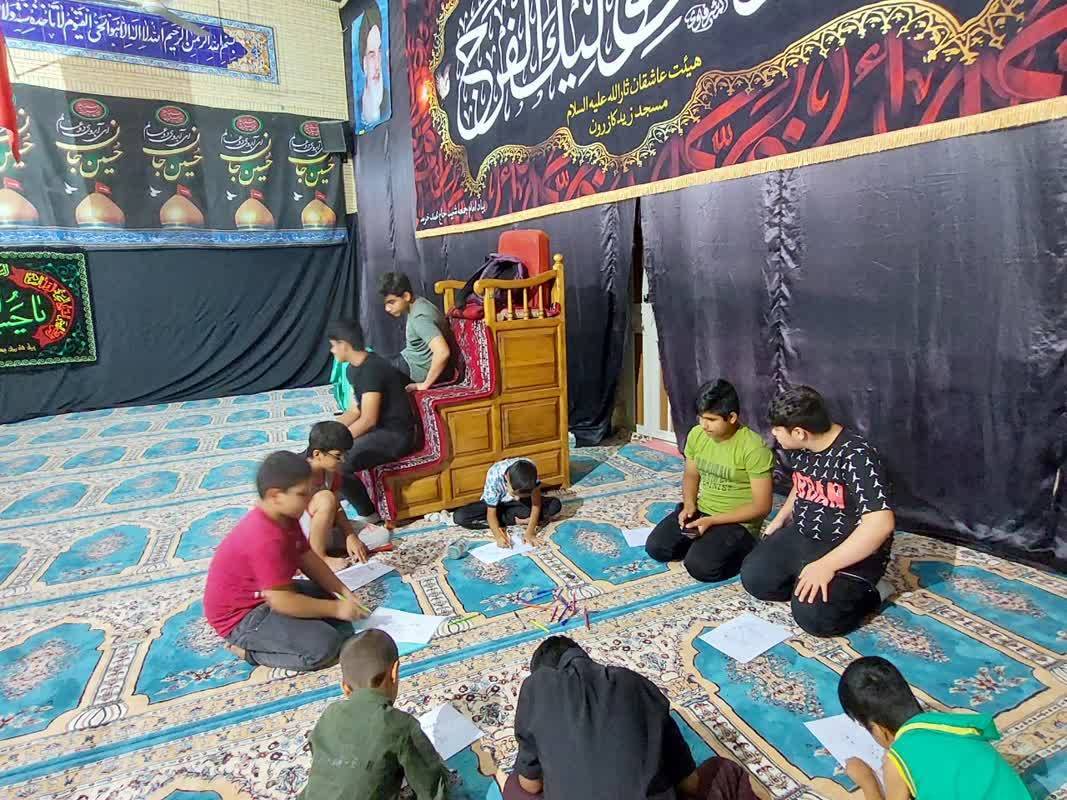 حضور کودکان در منطقه الیف شهرستان کازرون
