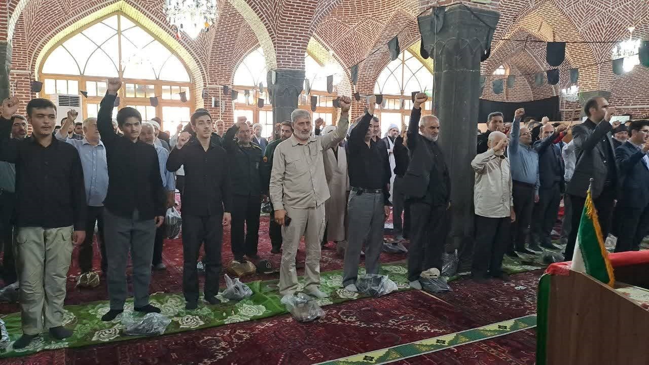 اجتماع مردم خوی در محکومیت ترور شهید اسماعیل هنیه + تصاویر