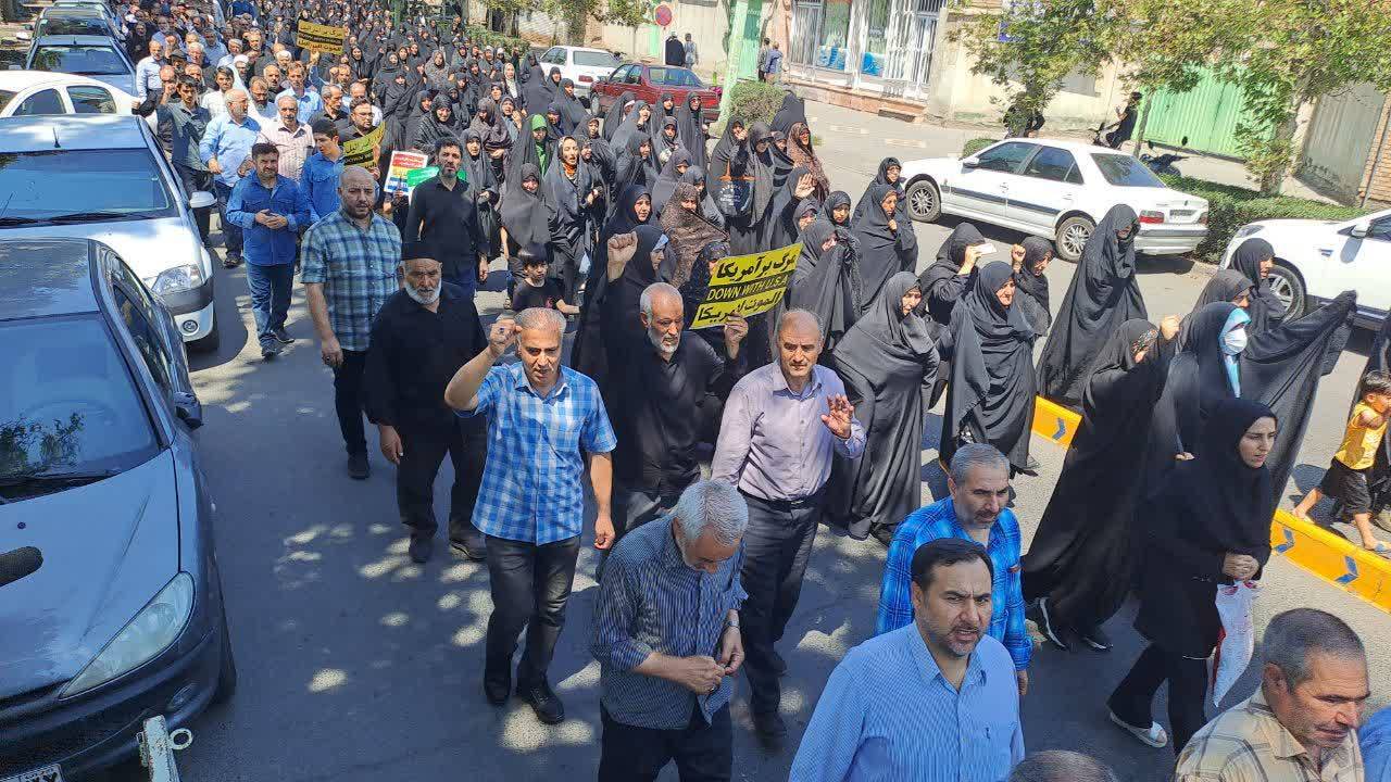 مراسم راهپیمایی گسترده در خوی