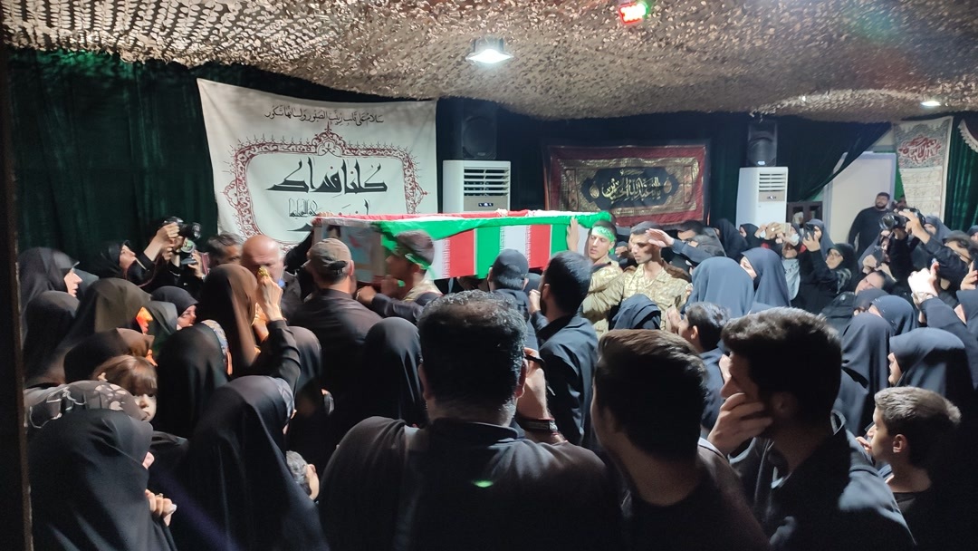 وداع با پیکر شهید &laquo;میلاد بیدی&raquo; در معراج شهدا تهران