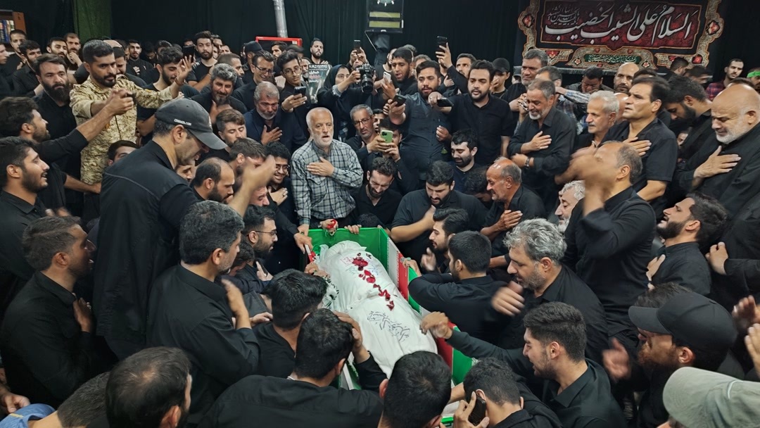 وداع با پیکر شهید &laquo;میلاد بیدی&raquo; در معراج شهدا تهران