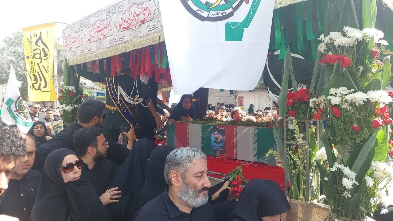 مراسم تشییع شهیدالقدس «میلاد بیدی» در تهران از لنز دوربین شهروند خبرنگار