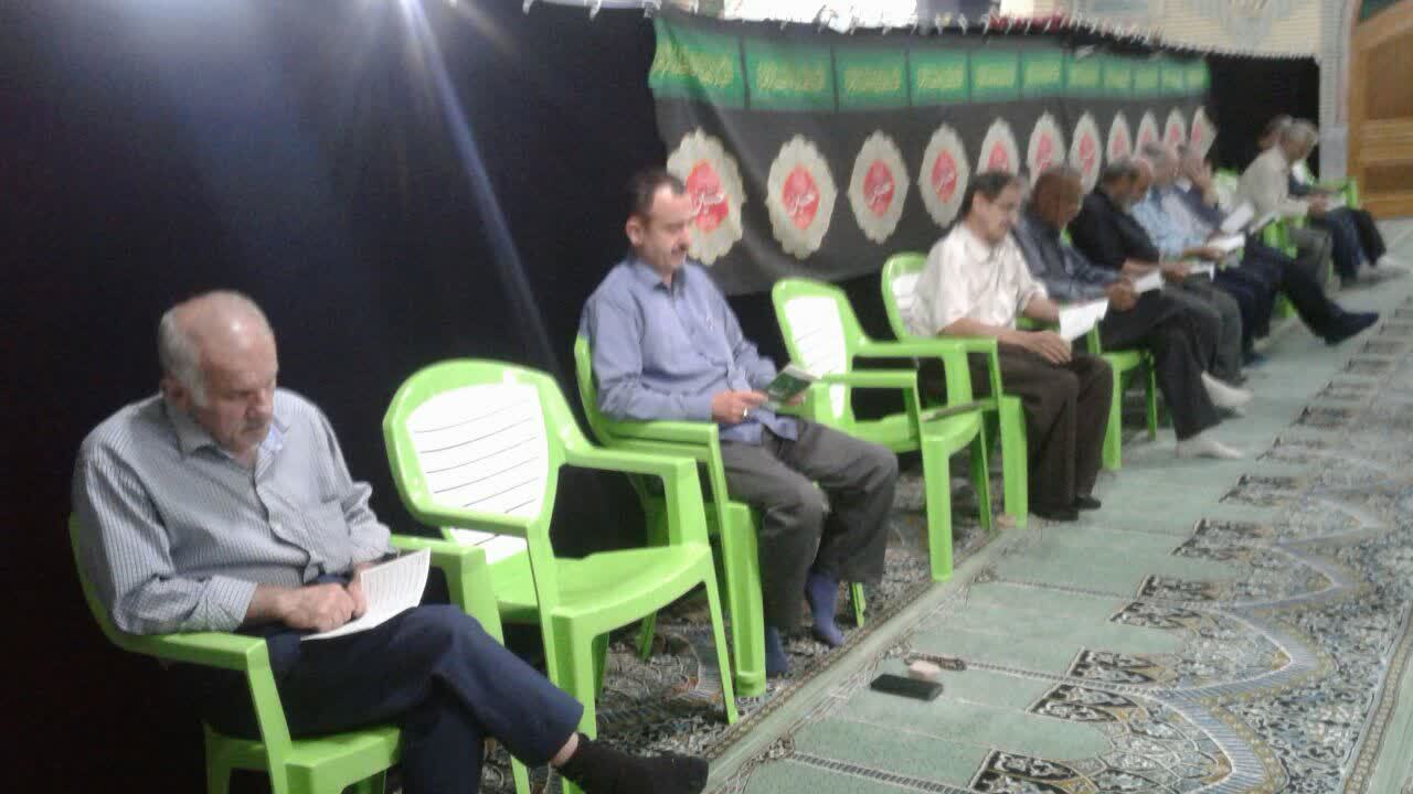 مراسم دعای ندبه در روستای بازار محله