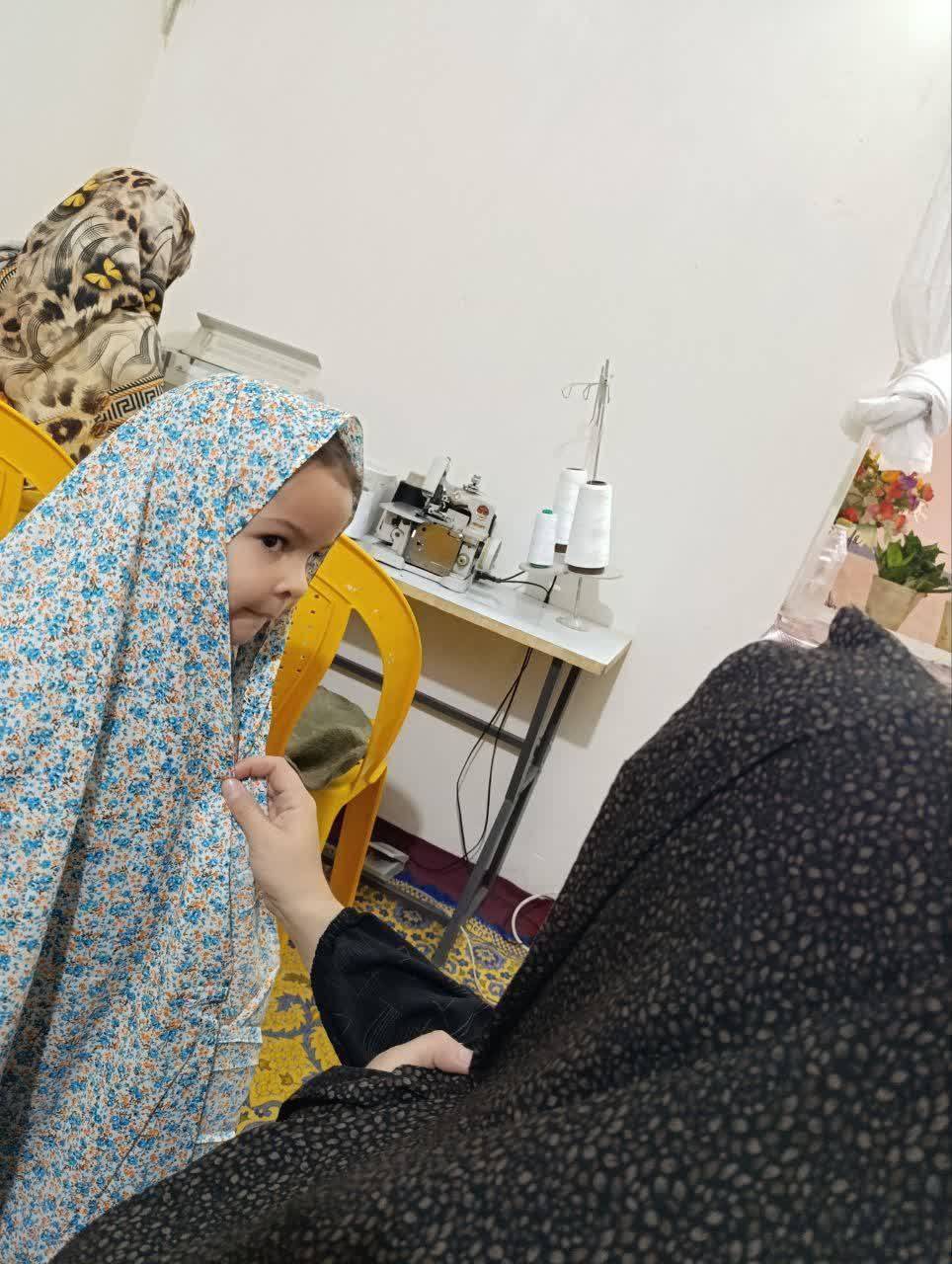 دوخت چادر برای کودکان دوخت چادر برای کودکان