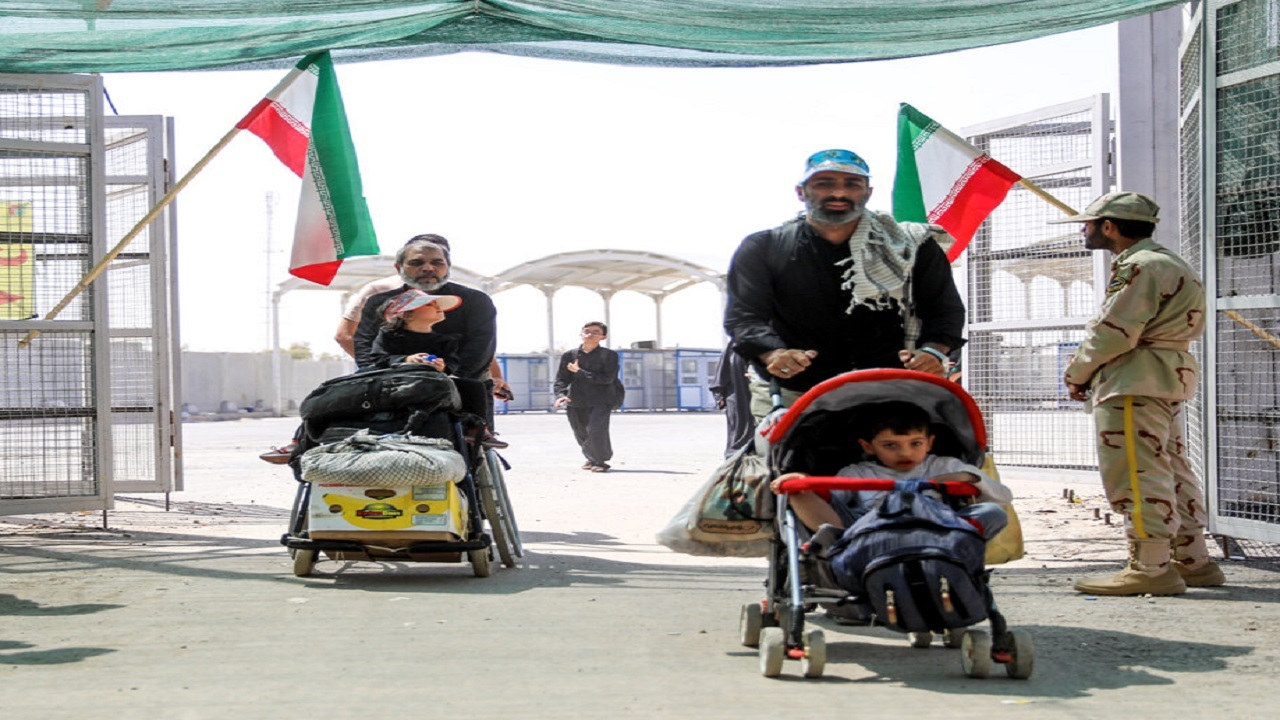 تردد روان زائران اربعین با ایجاد ۷۰ خروجی در مرز خسروی