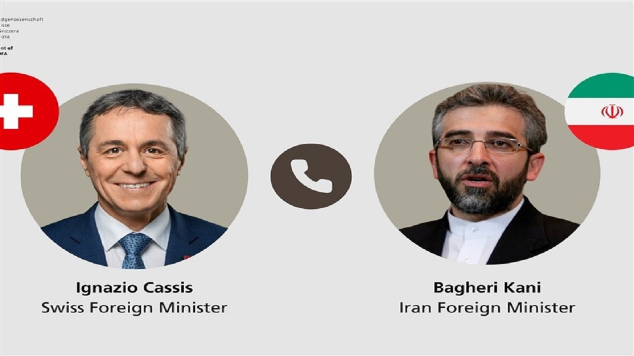گفت‌وگوی تلفنی وزیر خارجه سوئیس با علی باقری