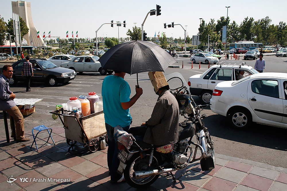 گرمای هوا در تهران