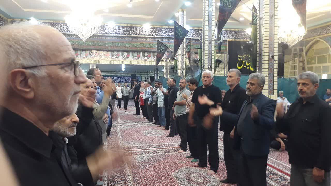 مراسم سینه زنی در مسجد جامع شهرستان علی آباد کتول