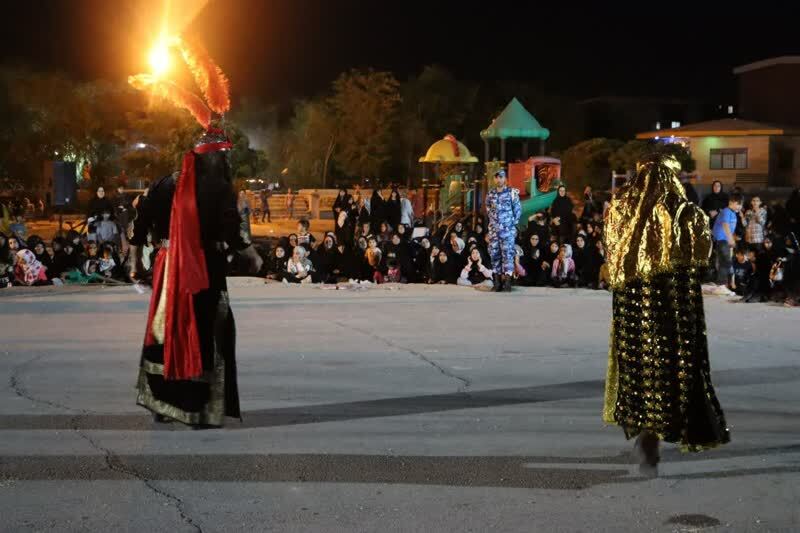 مراسم تعزیه خوانی در پایگاه شهید نوژه