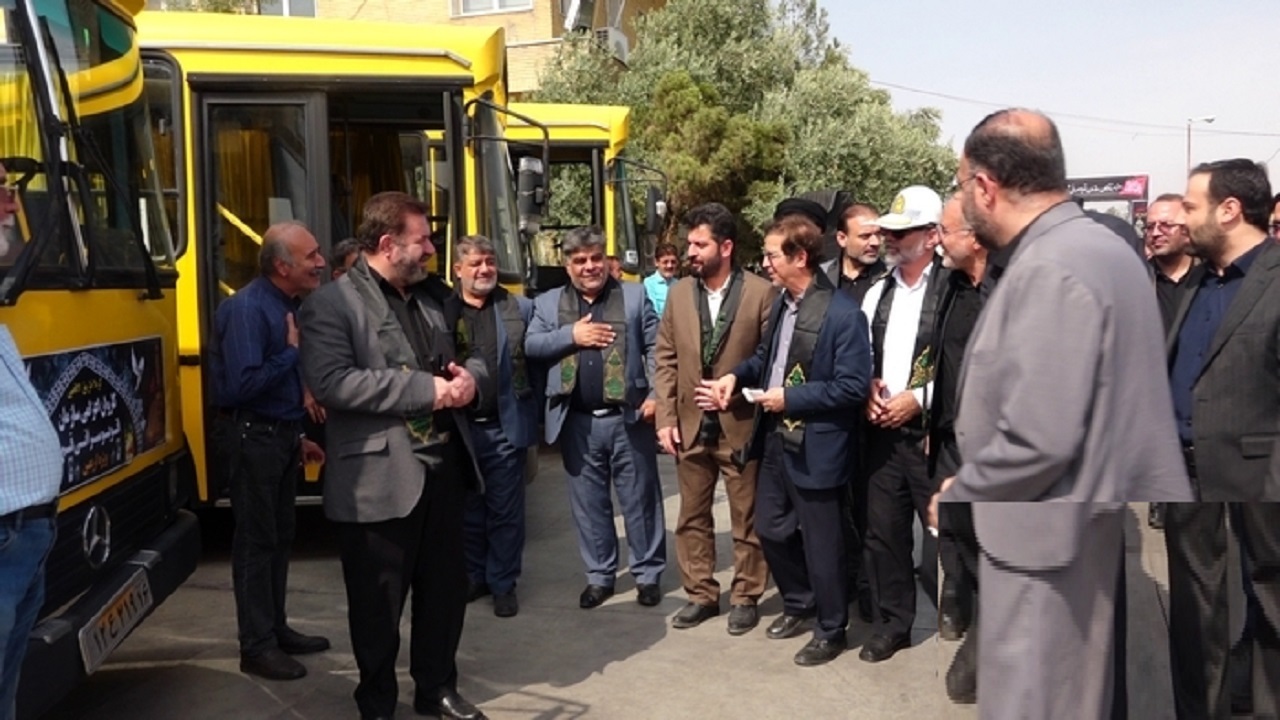 مشارکت ناوگان حمل و نقل عمومی قم در خدمت رسانی به زائران اربعین