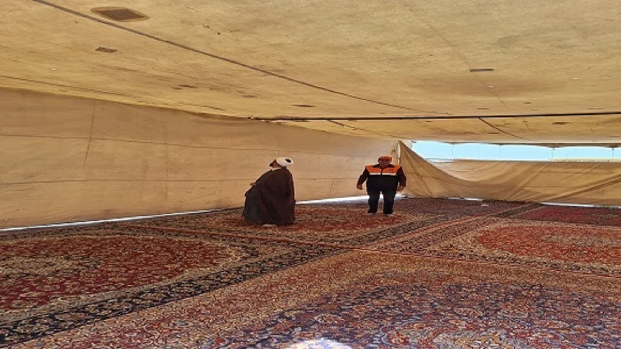 برپایی ۱۰ چادر در مجتمع‌های خدماتی رفاهی استان همدان برای زائران اربعین