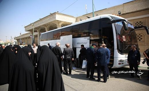 آیین بدرقه خادمان موکب حرم مطهر بانوی کرامت