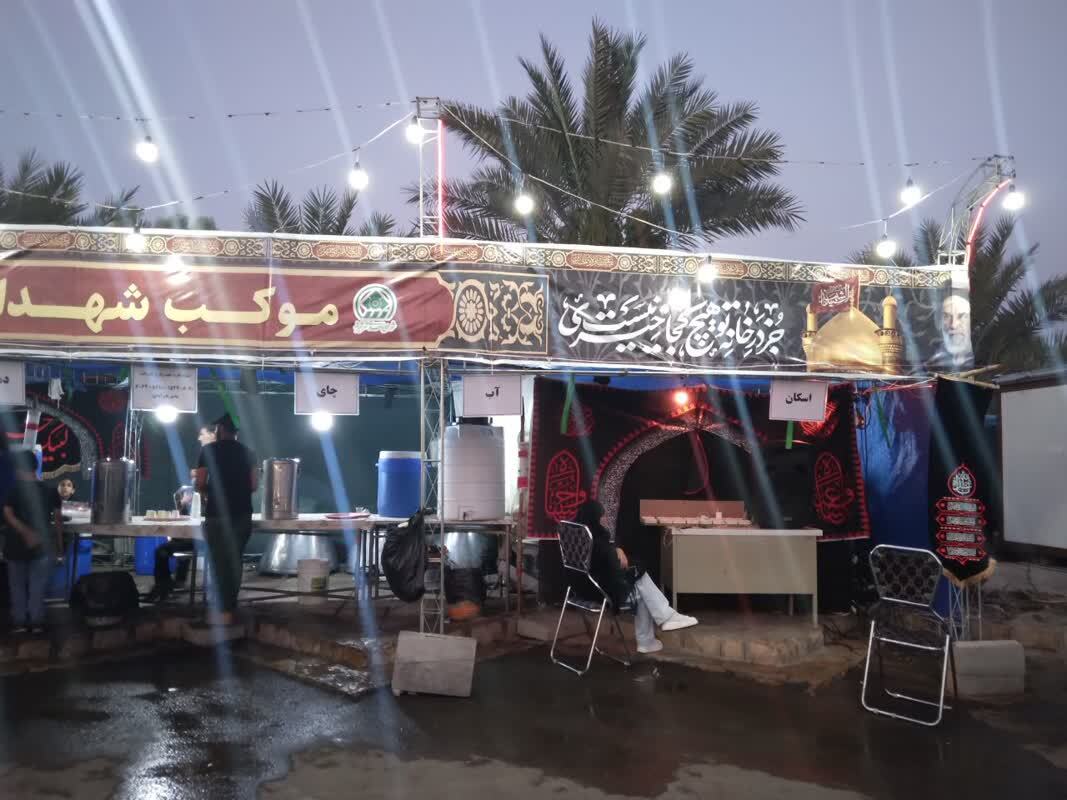 برپایی موکب اربعین در ظفرآباد شیراز