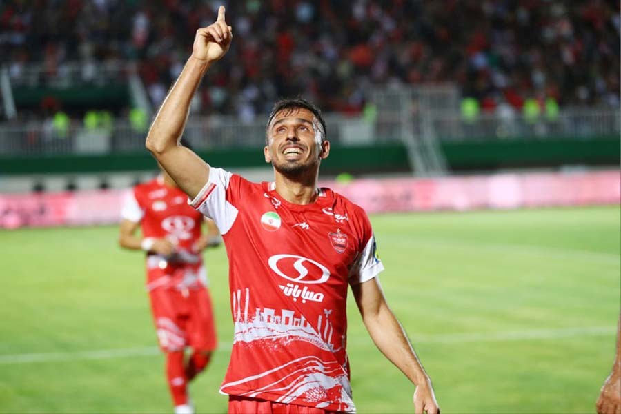 سعید صادقی زننده هزارمین گل پرسپولیس در لیگ برتر