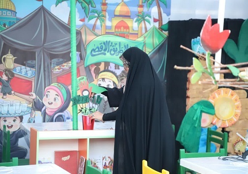 برپایی موکب میهمانان کوچک امام حسین (ع) در تمرچین+عکس