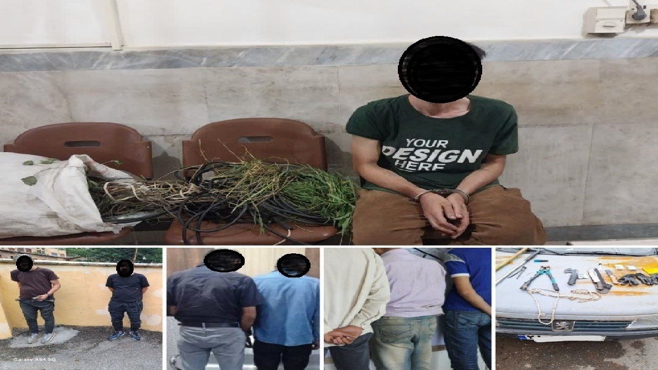 دستگیری ۱۴ سارق در فومن