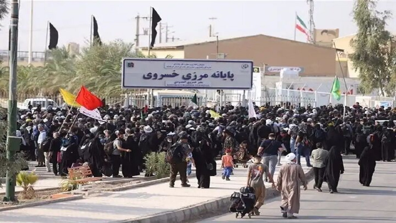 تردد زائران در مرز خسروی به بیش از ۱۸۰ هزار نفر رسید