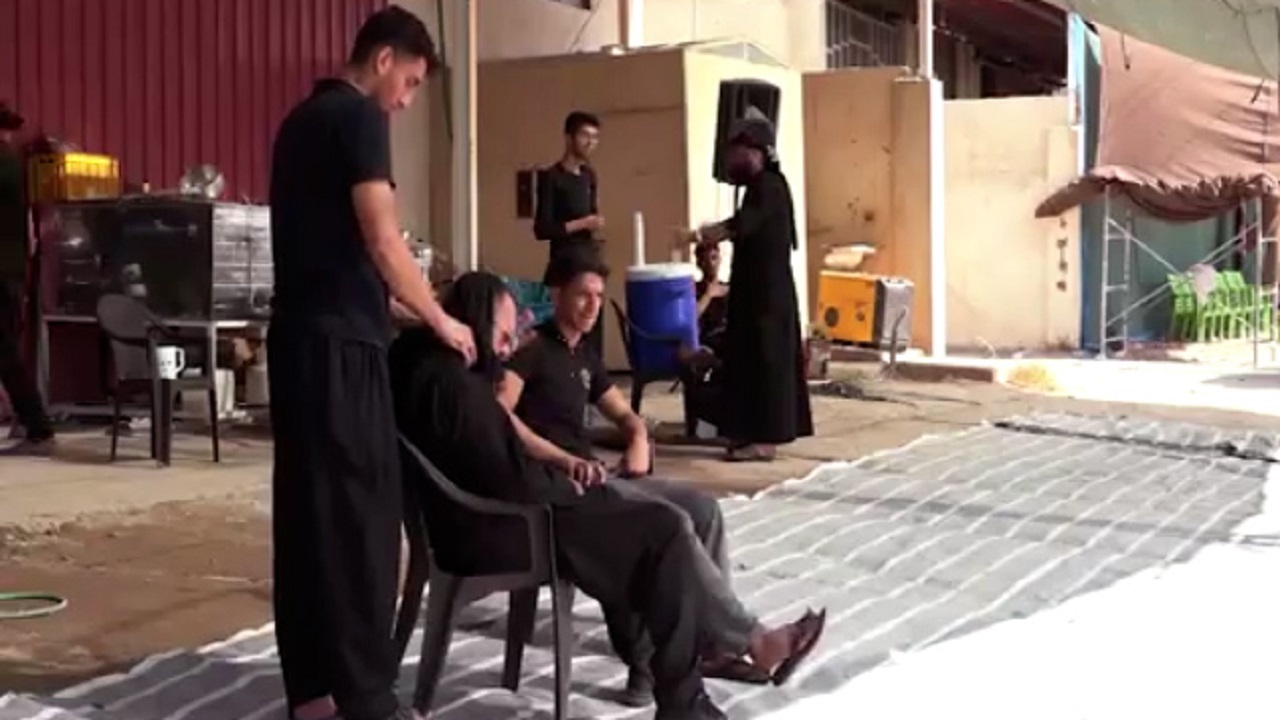 خدمات خاص یک موکب به زائران + فیلم