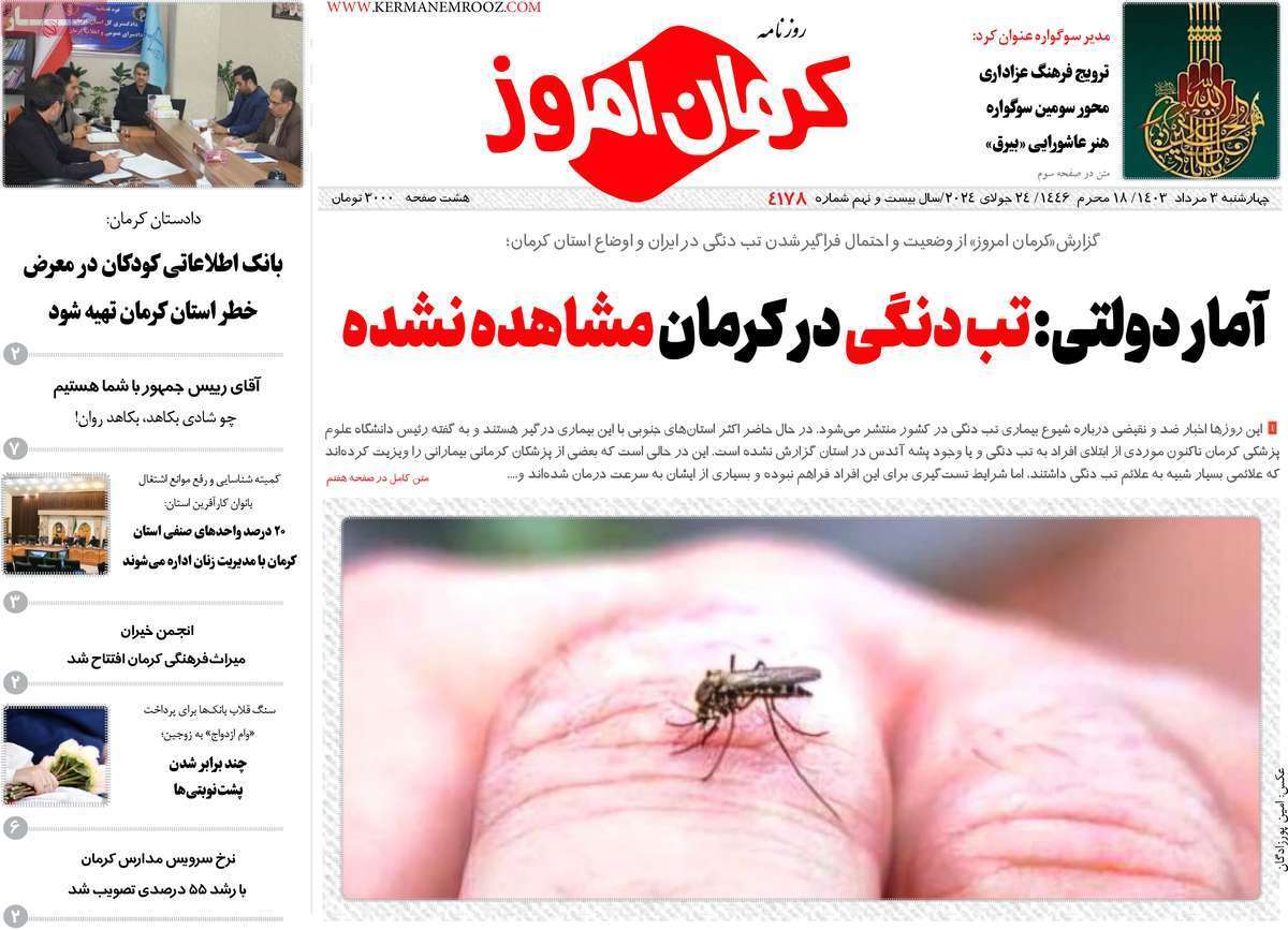 روزنامه کرمان امروز