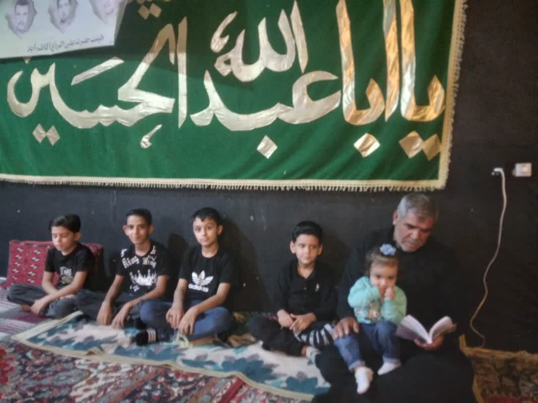 مراسم روضه خانگی در کاظم آباد