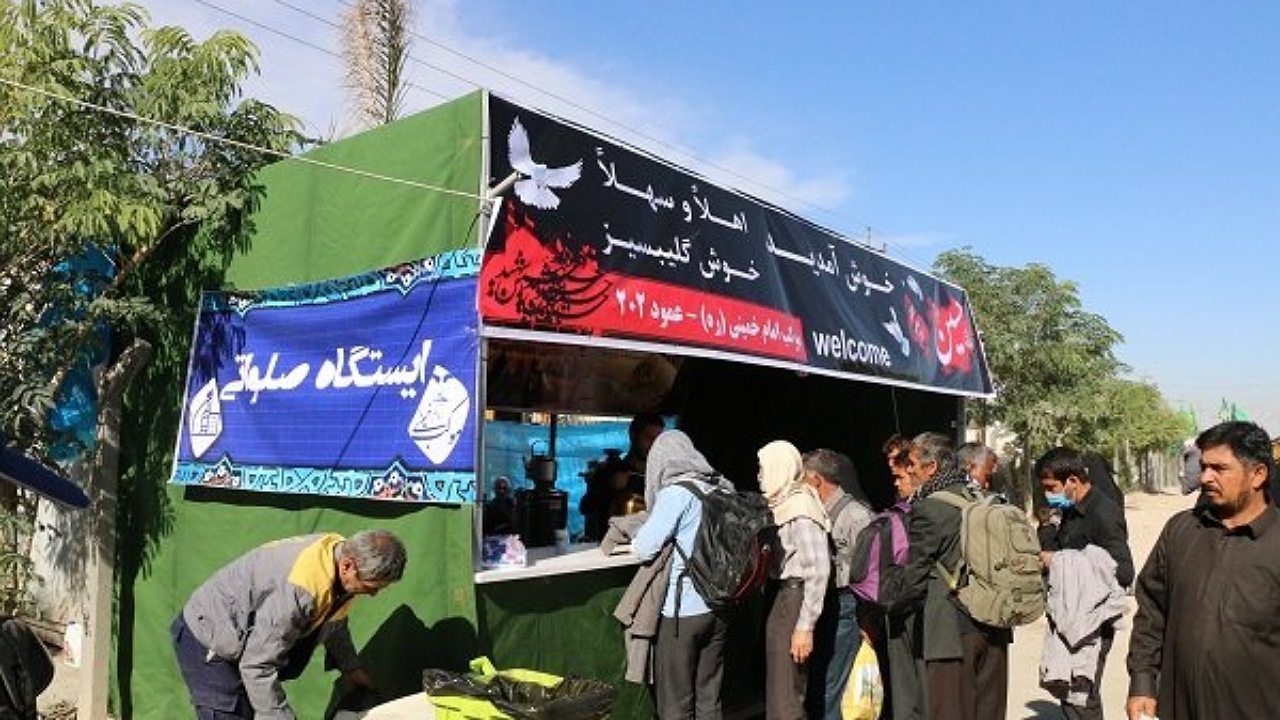 شش موکب زرندی در مسیر پیاده‌روی اربعین