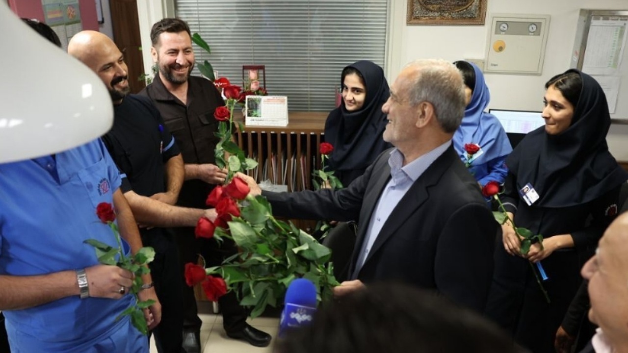 بازدید رئیس‌جمهور از مرکز قلب تهران