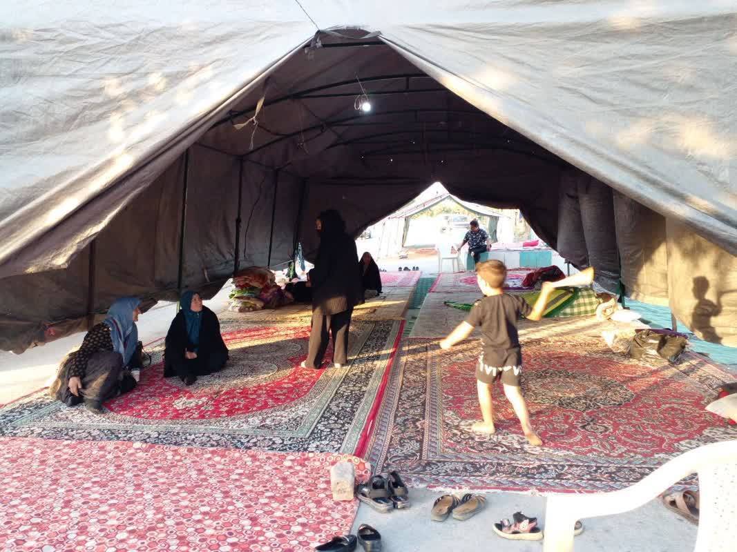 چادر استراحت گاهی برای زائران امام رضا(ع)