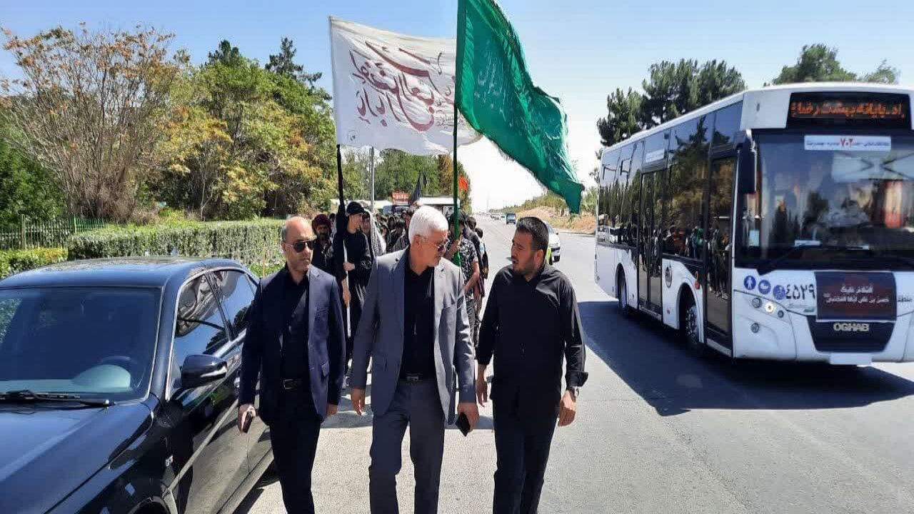 حضور مدیرکل اتباع خراسان رضوی در کاروان پیاده روی تربت جام