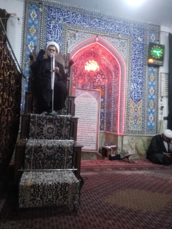 مراسم سخنرانی شهادت امام رضا(ع) در کاظک آباد کرمان