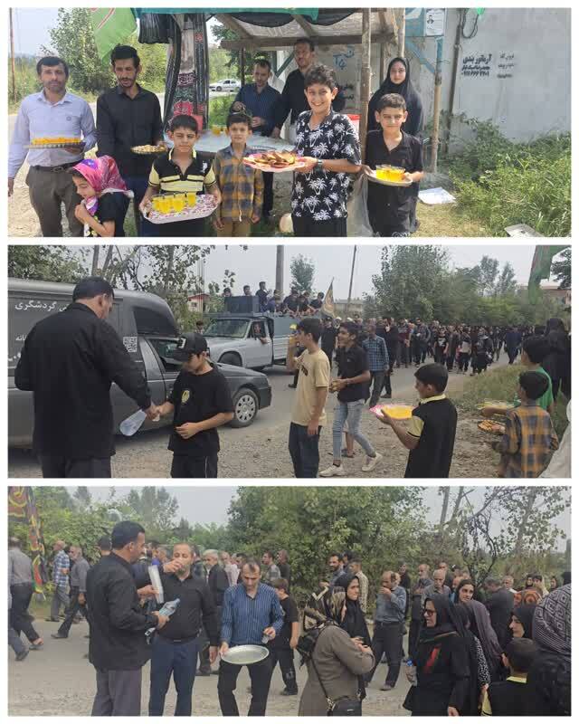 برپایی ایستگاه صلواتی در روستای ارکا