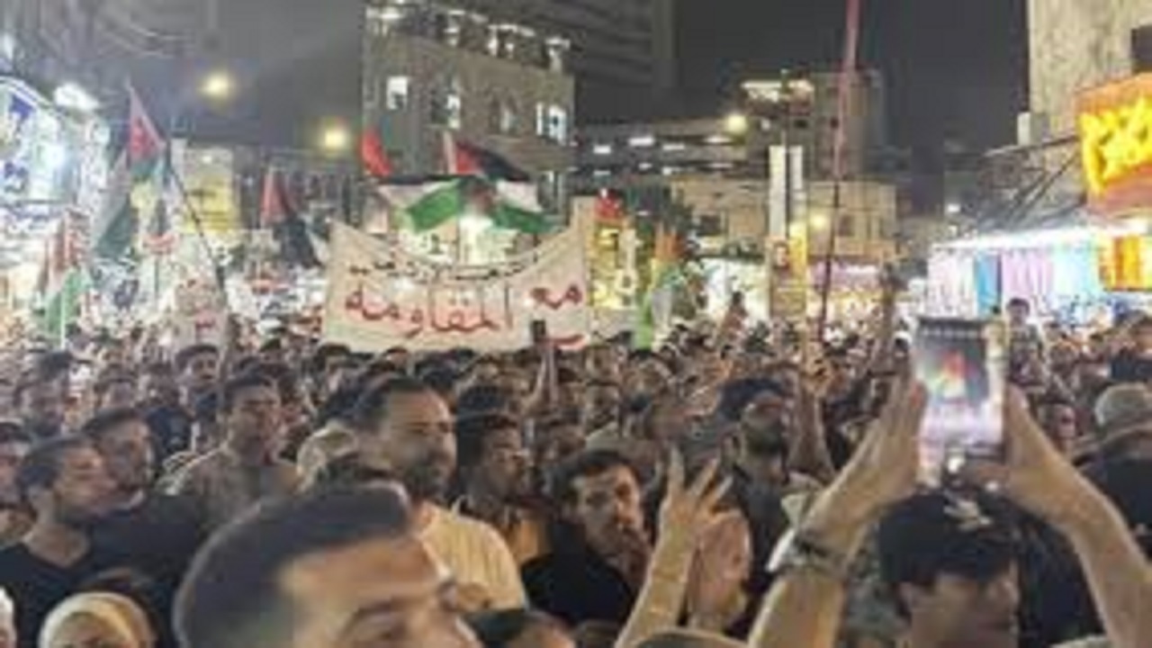 شادی مردم اردن از عملیات الکرامه + فیلم