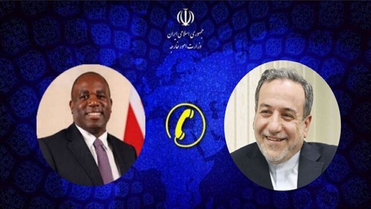تماس تلفنی وزیر امور خارجه انگلیس با عراقچی