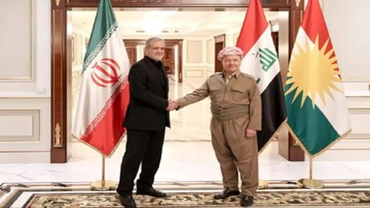 رسانه‌های عربی: تلاش برای رفع مشکلات تهران-اربیل دستاورد سفر پزشکیان به کردستان عراق