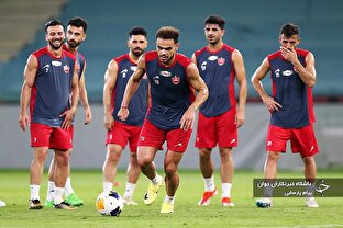 تمرین تیم فوتبال پرسپولیس در جده