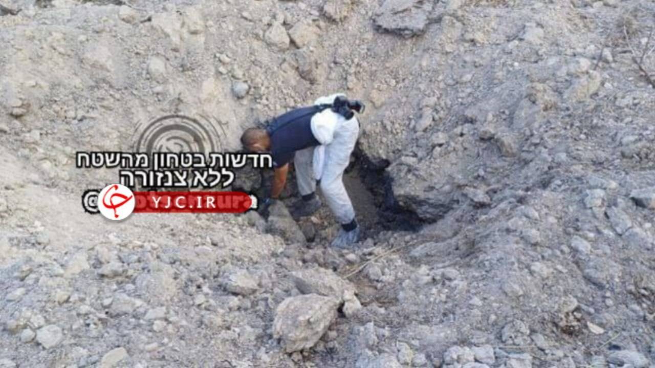 محل اصابت موشک