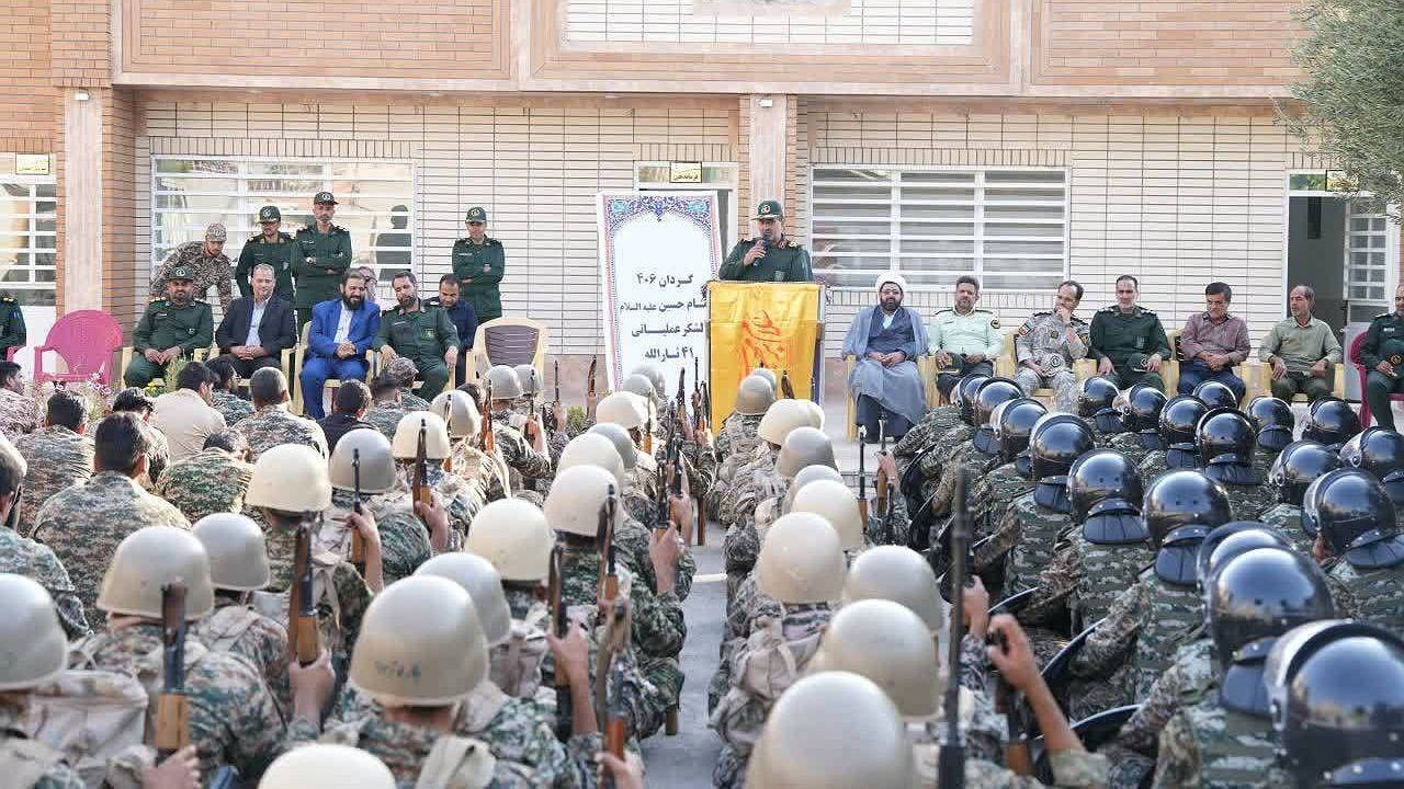 بهره برداری از ساختمان گردان ۴۰۶ امام حسین در زرند