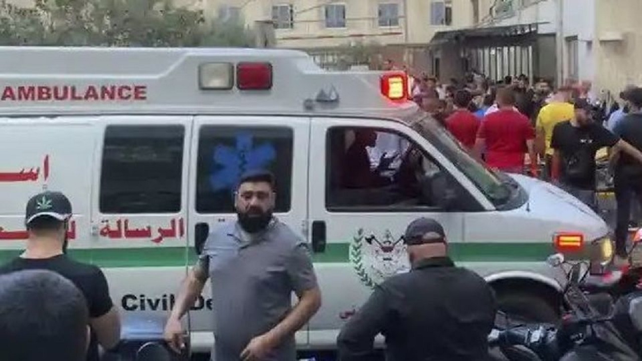 بمب‌گذاری در یک آمبولانس در بیروت