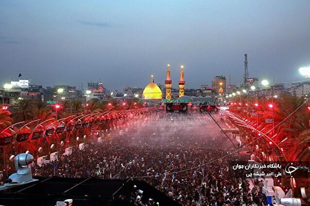 عزاداری در شب اربعین در کربلا