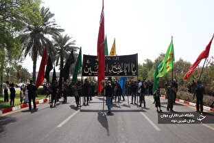 پیاده روی جاماندگان اربعین حسینی (ع) در جزیره کیش و همدان