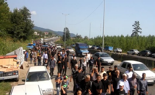 همایش دلدادگان حسینی در جوکندان تالش