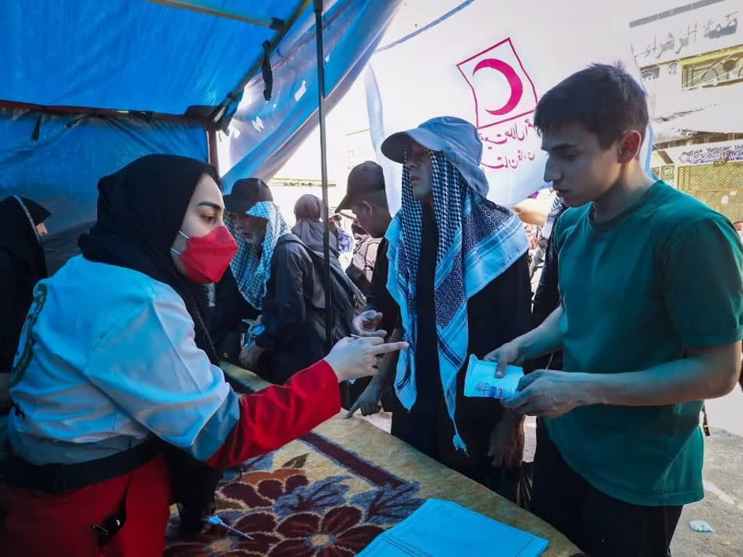 ‌ارائه ۵۰۰ هزار نفر خدمت به زائرین اربعین توسط هلال احمر فارس