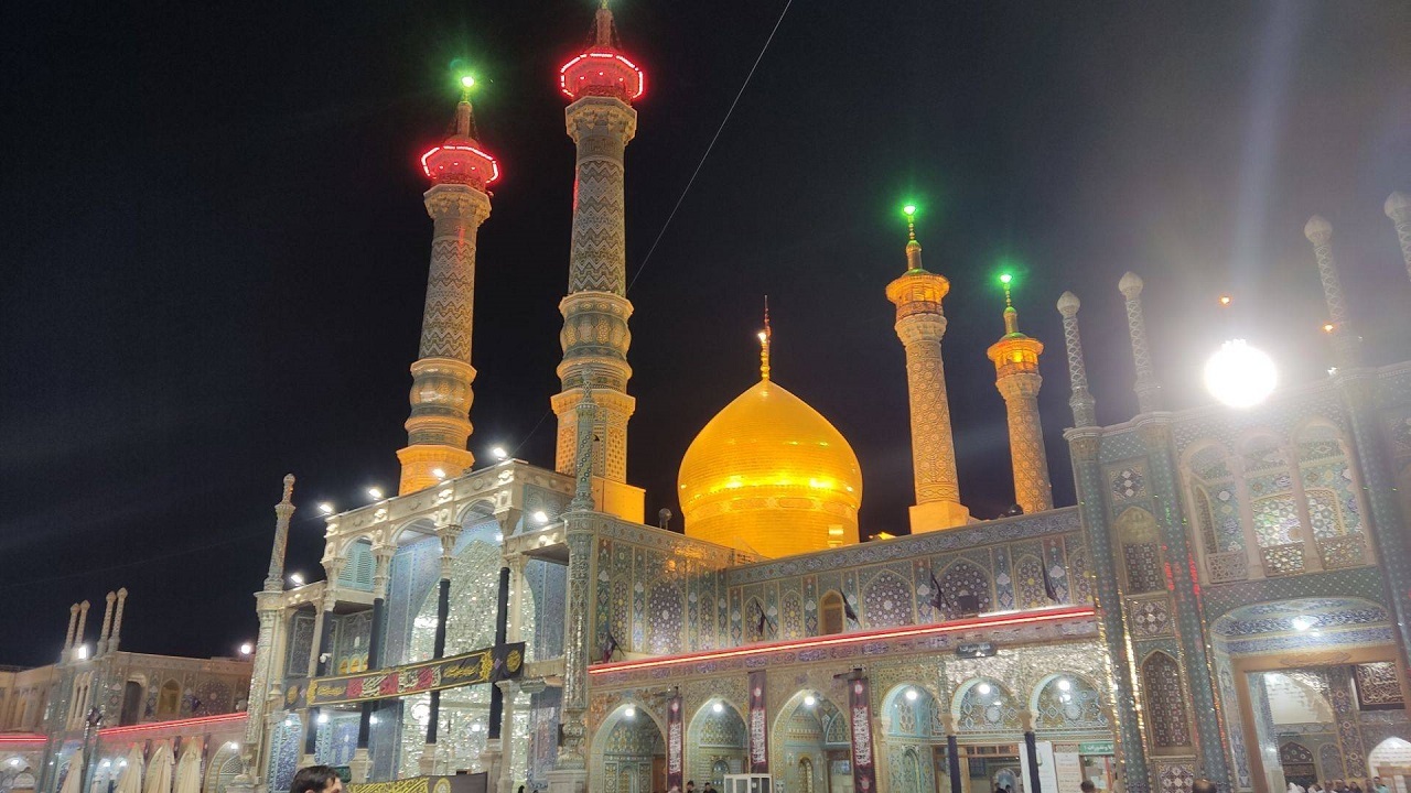 نگاهی به حرم حضرت معصومه (س) در روز‌های پایانی ماه صفر + فیلم و تصاویر