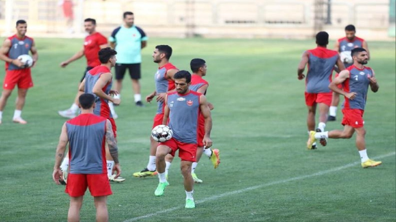 تمرین چالشی پرسپولیس در ورزشگاه کاظمی