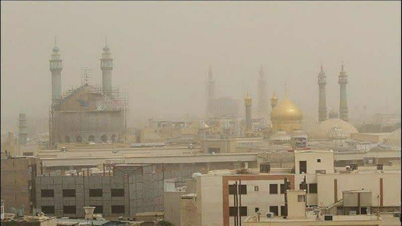 کیفیت هوای قم در شرایط ناسالم برای تمام گروه‌ ها