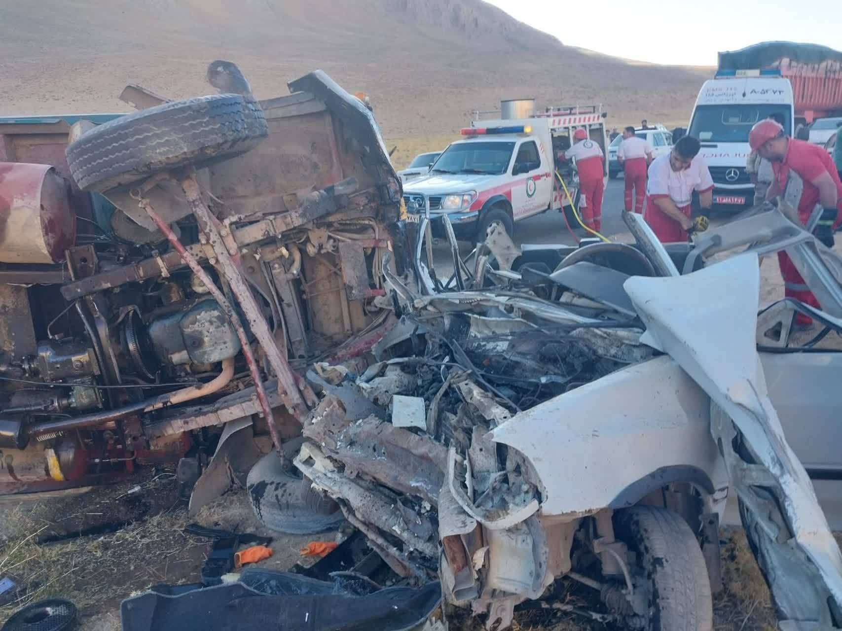 حادثه رانندگی در محور فرادنبه با یک مصدوم و ۵ کشته