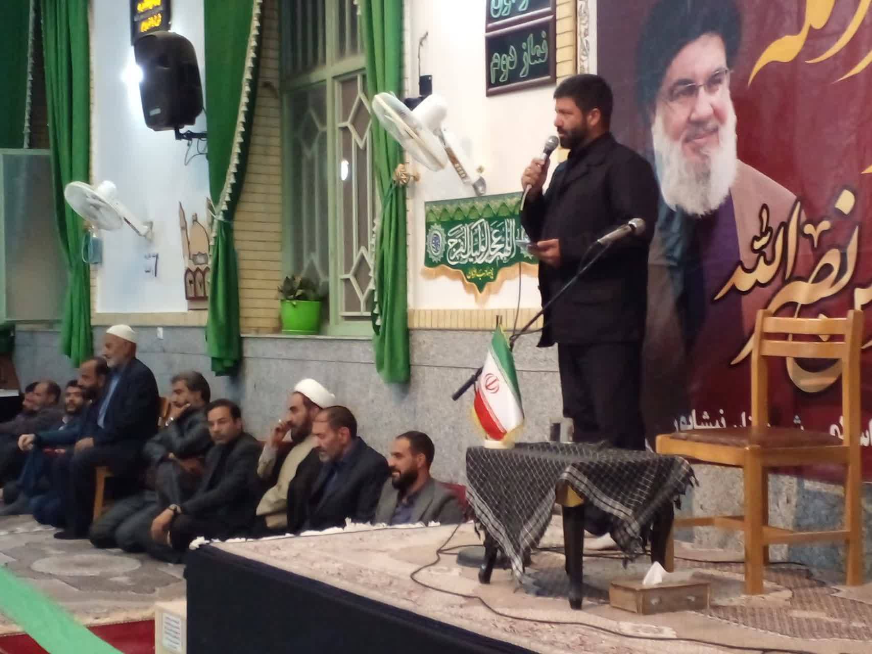 مراسم بزرگداشت سید حسن نصرالله در نیشابور