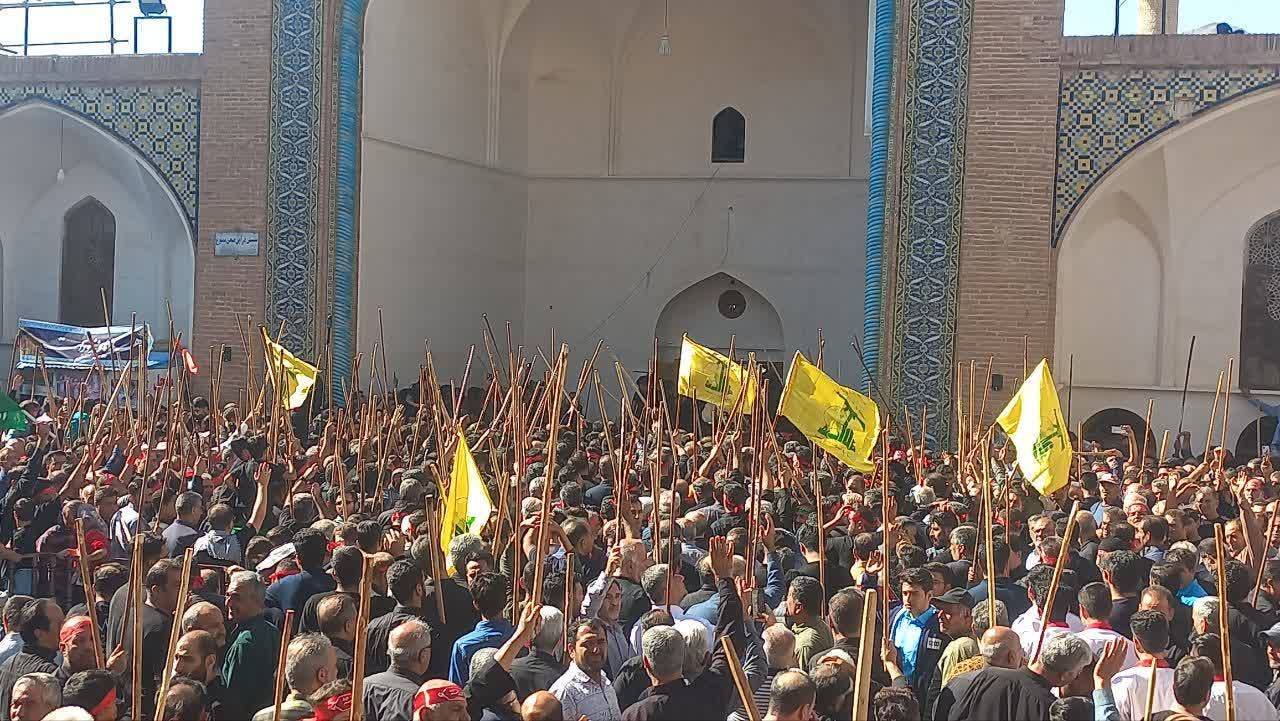 حمایت از حزب الله در مراسم قالیشویان