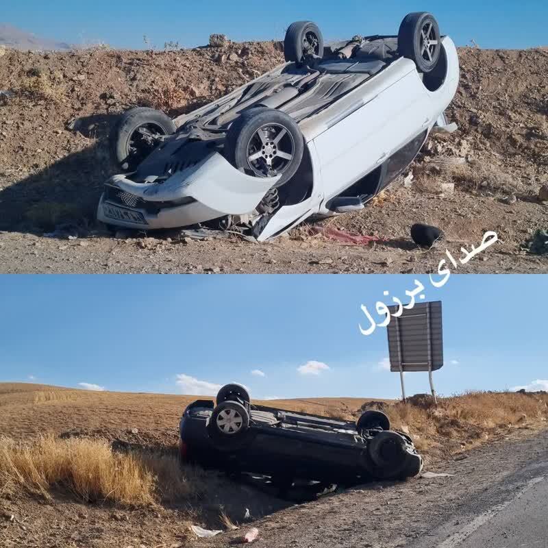 تصادف جاده ای در گردنه برزول