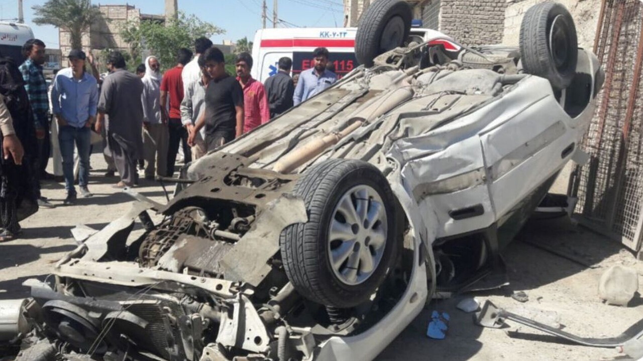 واژگونی خودروی زانتیا در زابل