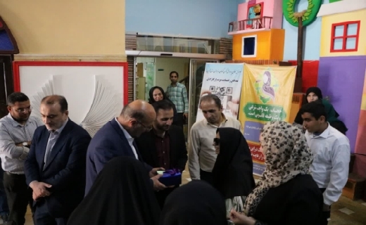 مراسم تجلیل از دانش آموزان روشندل در قزوین